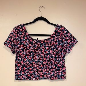 Floral crop top